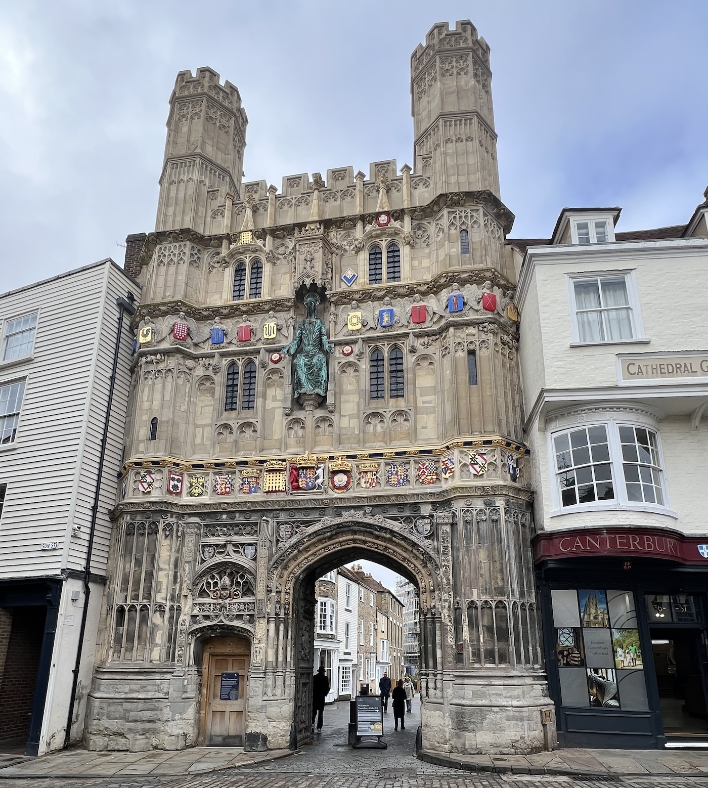 Christchurch Gate in Canterbury, March 2024