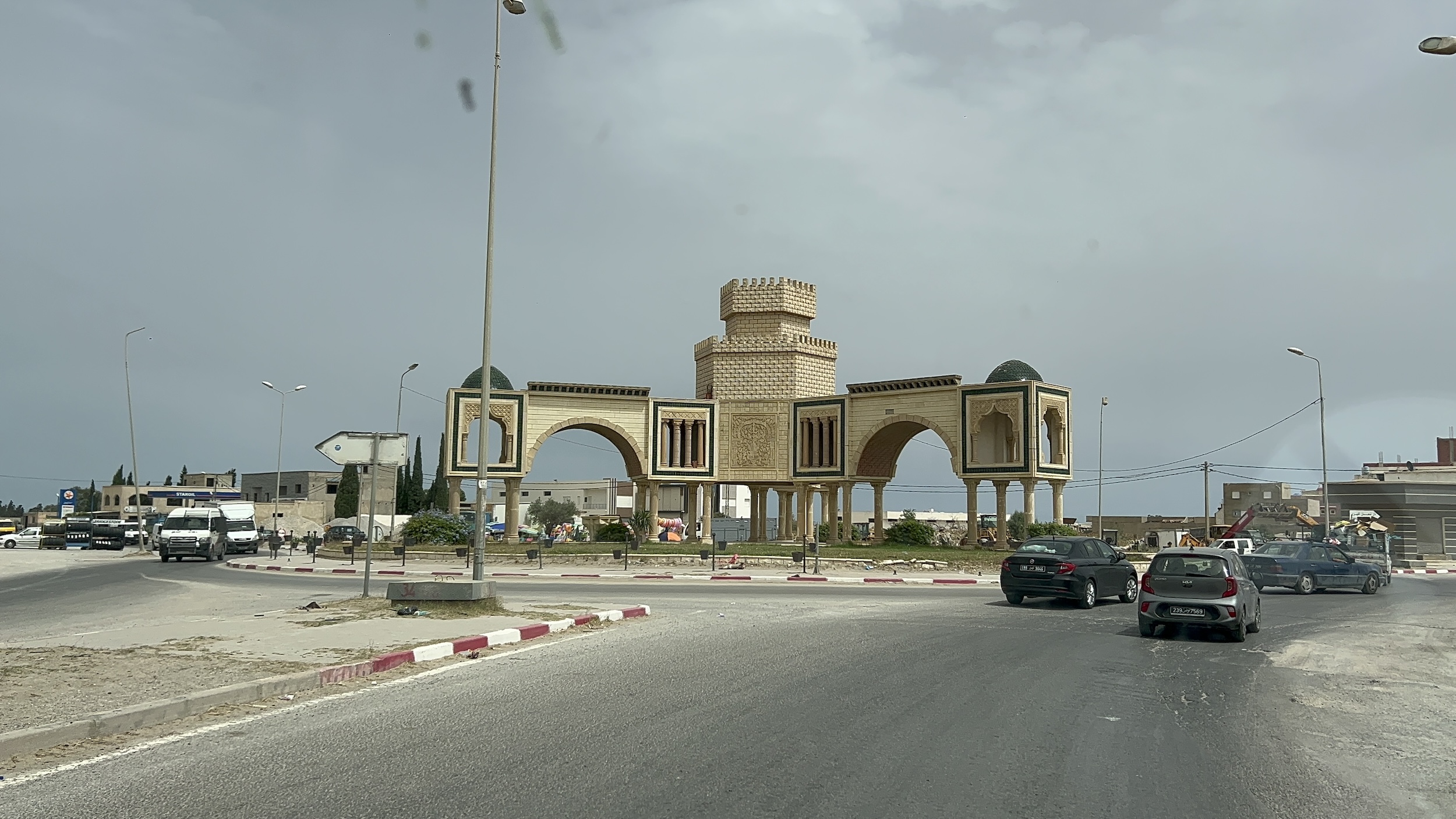 Roundabout in Nabeul, June 2024