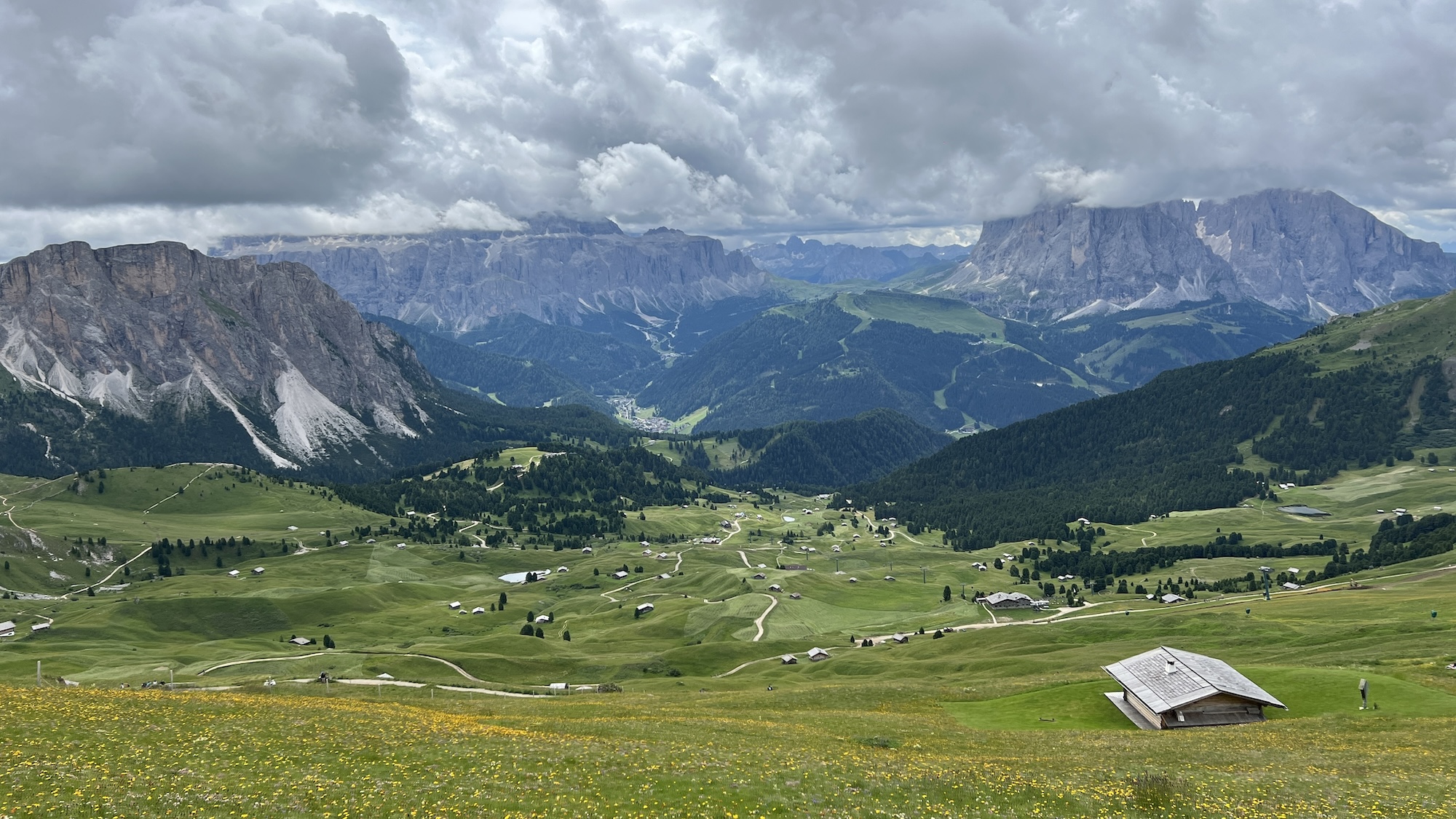 Mountains in the Dolomites, July 2024