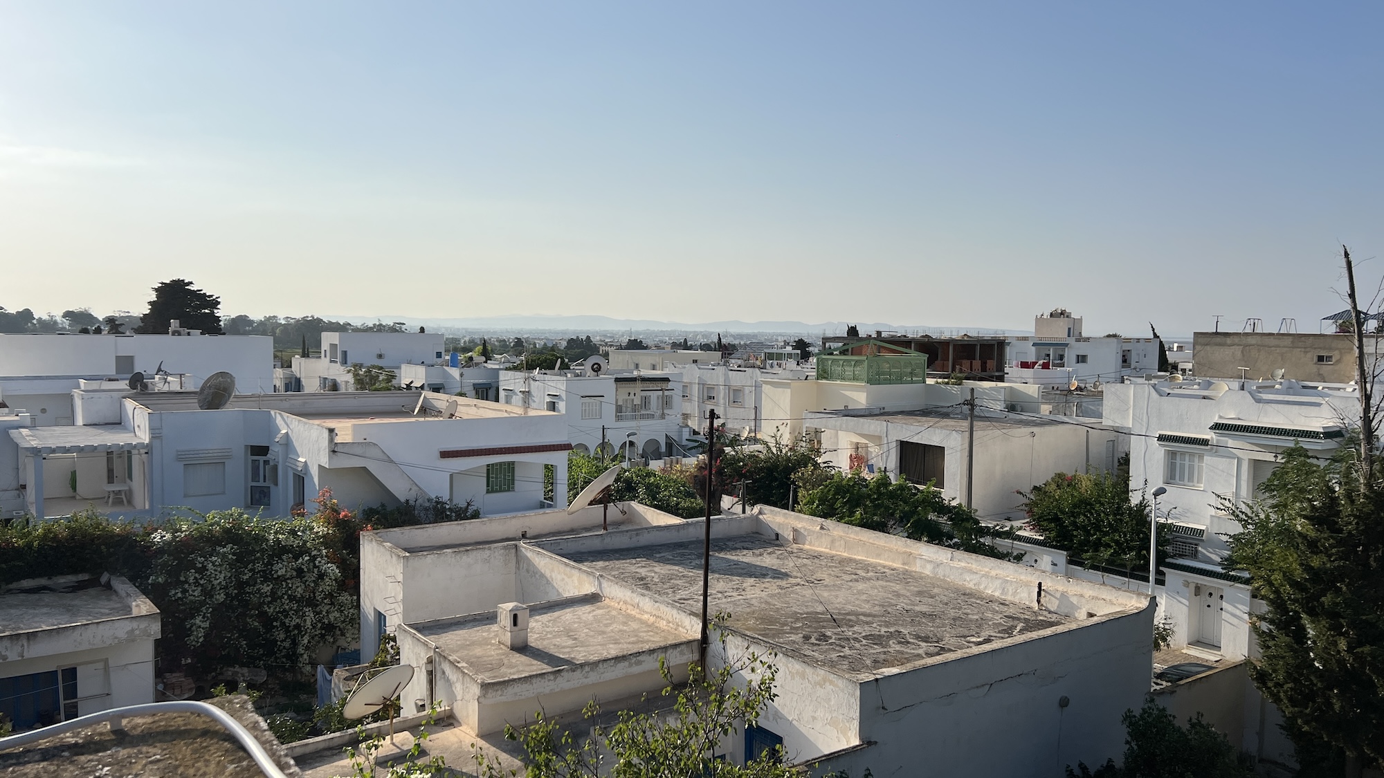 View of some rooftops in Tunis Tunisia, November 2024